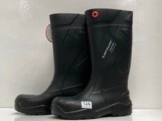 DUNLOP PUROFORT RUBBER WELLINGTON BOOTS BLACK SIZE 8