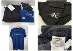 3 X ASSORTED CALVIN KLEIN CLOTHING TO INCLUDE BLACK SWIMWEAR SHORTS SIZE M