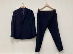 CHARLES TYRWHITT SLIM FIT SUIT IN NAVY (BLAZER SIZE 40R / TROUSERS SIZE 36W 32L)