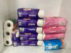 QTY OF ASSORTED TOILET ROLLS & KITCHEN PAPER TOWELS