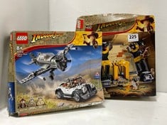 LEGO 77013 INDIANA JONES ESCAPE FROM THE LOST TOMB TO INCLUDE LEGO 77012 INDIANA JONES FIGHTER PLANE CHASE