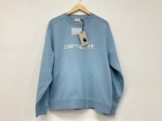 CARHARTT SWEATER MISTY SKY/WHITE SIZE M