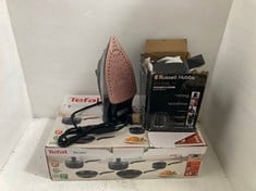 3 X ASSORTED HOUSEHOLD ITEMS TO INCLUDE TEFAL DELIGHT PAN SET