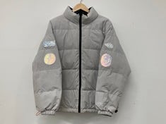 CHILDISH REVERSIBLE SPACE PUFFER JACKET WHITE SIZE SM RRP- £97