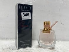 CALVIN KLEIN ETERNITY FOR WOMEN FLAME EAU DE PARFUM SPRAY 100ML TO INCLUDE CHLOE NOMADE EAU DE PARFUM 50ML