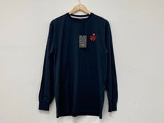 PERCIVAL LONG SLEEVE T-SHIRT - ITAMAE NUN CHUCKS IN NAVY SIZE MEDIUM