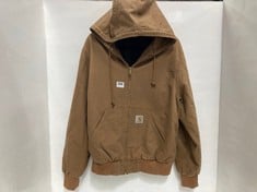 CARHARTT ACTIVE HOODED JACKET BROWN SIZE M RRP- £133