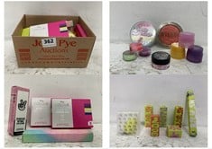 SMALL BOX OF ASSORTED BEAUTY PRODUCTS TO INCLUDE BLUSH MADE BY MITCHELL LIQUID BLUSHER