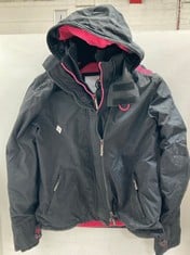 SUPERDRY ORIGINAL WINDCHEATER JACKET BLACK/PINK SIZE XL