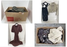 BOX OF APPROX 20 X ASSORTED ADULT CLOTHING TO INCLUDE BENCH VELOUR SHORTS KHAKI GREEN SIZE XXL