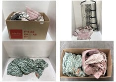 BOX OF APPROX 7 X ASSORTED BABY CARRIER SLINGS TO INCLUDE FIDELLA PINK/CREAM STAR BABY CARRIER