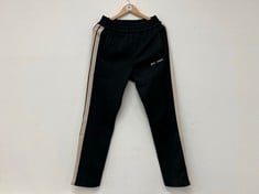 PALM ANGELS CLASSIC LOGO STRAIGHT TRACK JOGGERS BLACK SIZE M RRP- £345