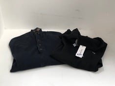 CALVIN KLEIN GOLF KNIT SWEATER BLACK SIZE M TO INCLUDE MASSIMO DUTTI COTTON CASHMERE SWEATER NAVY SIZE M