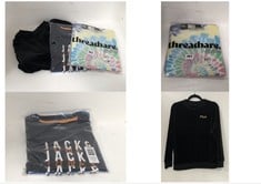 THREADBARE GIRLS 5PK T-SHIRTS POSITIVE MULTI SIZE 9-10YRS TO INCLUDE JACK & JONES 3PK T-SHIRT BLAZER/NAVY BLAZER SIZE 16YRS