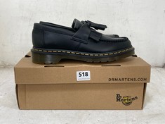 DR MARTENS ADRIAN LEATHER TASSEL LOAFERS BLACK SIZE 6.5 RRP- £150