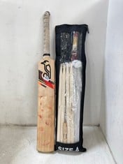 KOOKABURRA BLAZE 150 CRICKET BAT TO INCLUDE SOFTBALL BAT SIZE 4 CRICKET SET