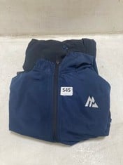 MONTREX ZIPPED HOODED TRACK JACKET NAVY/BLACK SIZE SM TO INCLUDE MONTREX STRAIGHT JOGGERS NAVY/BLACK SIZE M