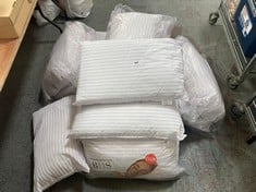 APPROX 10 X ASSORTED PILLOWS / PAIRS TO INCLUDE BHS LUXURY HOTEL PILLOW PAIR