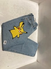 LEVI STRAUSS & CO POKEMON 551Z STRAIGHT JEANS W30 L30