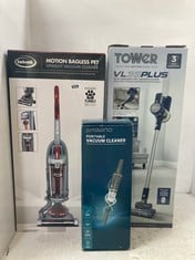 3 X ASSORTED CLEANING ITEMS TO INCLUDE EWBANK MOTION BAGLESS PET UPRIGHT VACUUM CLEANER