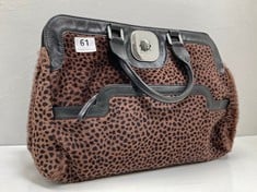 LONGCHAMP AUTHENTIC PONYHAIR LEOARD PRINT HANDBAG-RRP £995