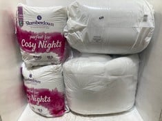 APPROX 6 X ASSORTED BEDDING TO INCLUDE SLUMBERDOWN COSY NIGHTS KING SIZE DUVET 10.5TOG