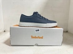 TIMBERLAND MAPLE GROVE LOW LACE SNEAKER IN DARK BLUE NUBUCK SIZE 8