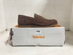 TIMBERLAND CLASSIC BOAT VENETIAN IN DARK BROWN NUBUCK SIZE 11