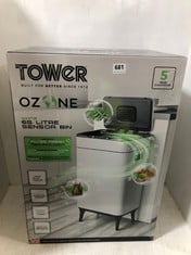 TOWER OZONE WHITE 65L SENSOR BIN - RRP £140