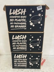 3 X ASSORTED LUSH ITEMS TO INCLUDE LUSH HALLOWEEN BATH SET INCLUDING PUNKIN PUMPKIN BATH BOMB