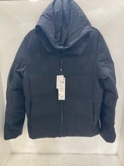 UNIQLO SEAMLESS DOWN PARKA IN BLACK SIZE MEDIUM - RRP £130