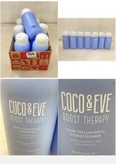 7 X COCO & EVE BOOST THERAPY HAIR VOLUMISING CONDITIONERS AND SHAMPOOS