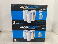 2 X ZERO REPLACEMENT WATER FILTER (PACK OF 3)