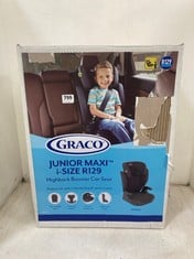 GRACO JUNIOR MAXI I-SIZE BOOSTER CAR SEAT - MODEL NO. R129