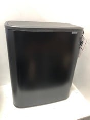 BRABANTIA BO TOUCH BIN WITH 1 INNER BUCKET, 60L MATT BLACK - RRP £145