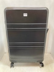 KONO BLACK 4 WHEEL SUITCASE