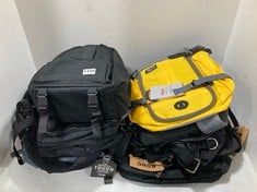 9 X ASSORTED BAGS TO INCLUDE CABIN MAX METZ 20L RPET BACKPACK YELLOW