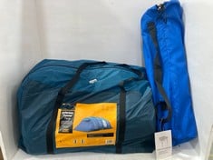 8 PERSON TUNNEL TENT TO INCLUDE ALUMINIUM FOLDING CAMPING TABLE