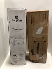 BABYDAN TRAVEL COT TO INCLUDE HAUCK SLEEP N PLAY CENTER TRAVEL COT