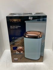 TOWER ROSE GOLD EDITION 58L SQUARE SENSOR BIN