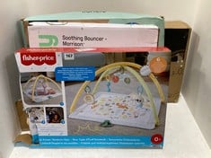 4 X ASSORTED BABY ITEMS TO INCLUDE FISHER-PRICE SIMPLY SENSES NEWBORN GYM