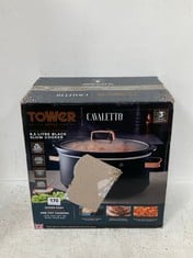 TOWER X CAVALETTO ROSE GOLD EDITION 6.5L BLACK SLOW COOKER