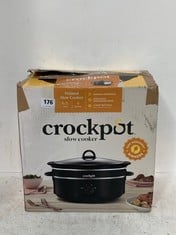 CROCK POT 6.5L OVAL MANUAL SLOW COOKER