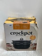 CROCK POT 6.5L OVAL MANUAL SLOW COOKER