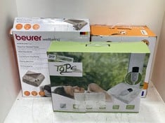 3 X ASSORTED ITEMS TO INCLUDE BEURER WELL BEING HEATED THROW