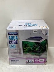 INTERPET AQUA CUBE LED 28L FISH TANK