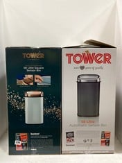 TOWER ROSE GOLD EDITION 58L SQUARE SENSOR BIN TO INCLUDE TOWER 58L AUTOMATIC SENSOR BIN