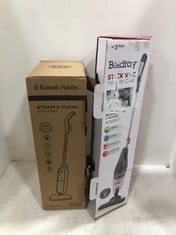 BELDRAY 2-IN-1 STICK VACUUM CLEANER TO INCLUDE RUSSELL HOBBS STEAM & CLEAN STEAM MOP