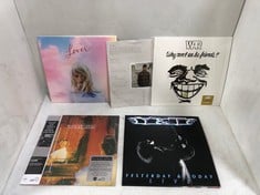 5 X ASSORTED VINYLS TO INCLUDE TAYLOR SWIFT LOVER VINYL