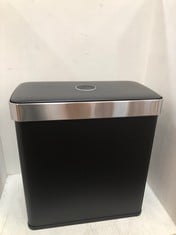 SONGMICS KITCHEN BIN WITH 2 INNER BUCKETS 2 X 30L IN BLACK - MODEL NO. LTB202B01 - RRP £101